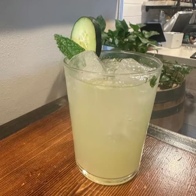 Cucumber Mojito Mocktail.