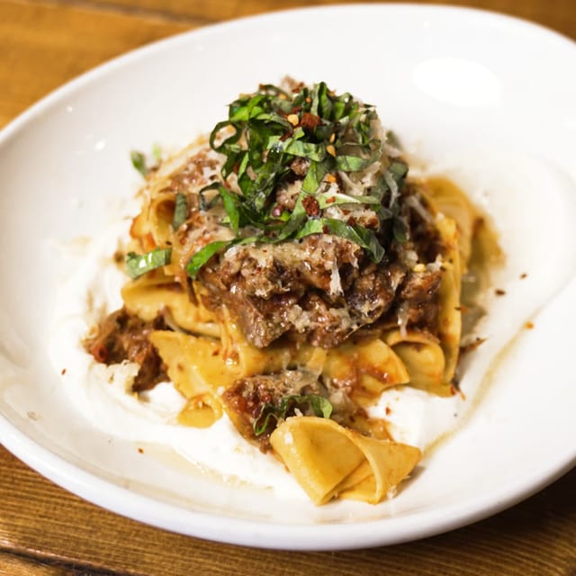 Unlayered "Short Rib Ragu".
